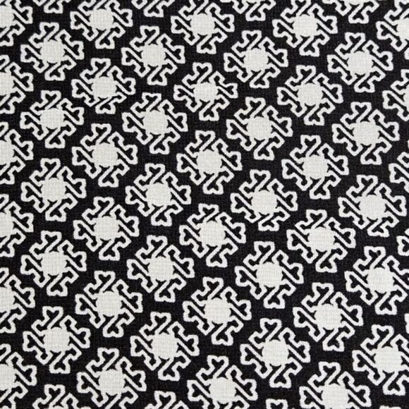 Cache Black White Geometric Print High Low Geometric Print Semi Sheer Tank Top - Picture 4 of 8